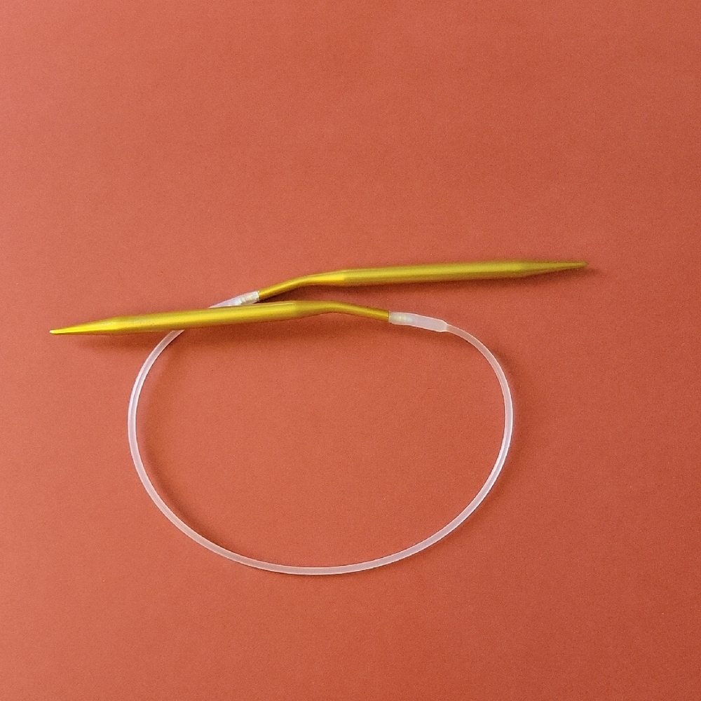 Metal Circular Knitting Needles US 8, 5mm